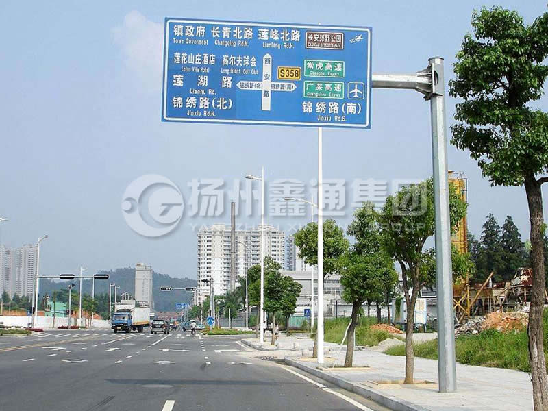 BZG-008，交通標(biāo)志桿，八棱交通標(biāo)志桿