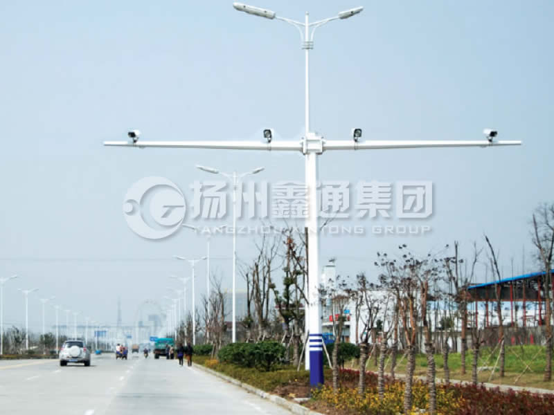 DJG-004，電子警察桿，T型八棱電警桿